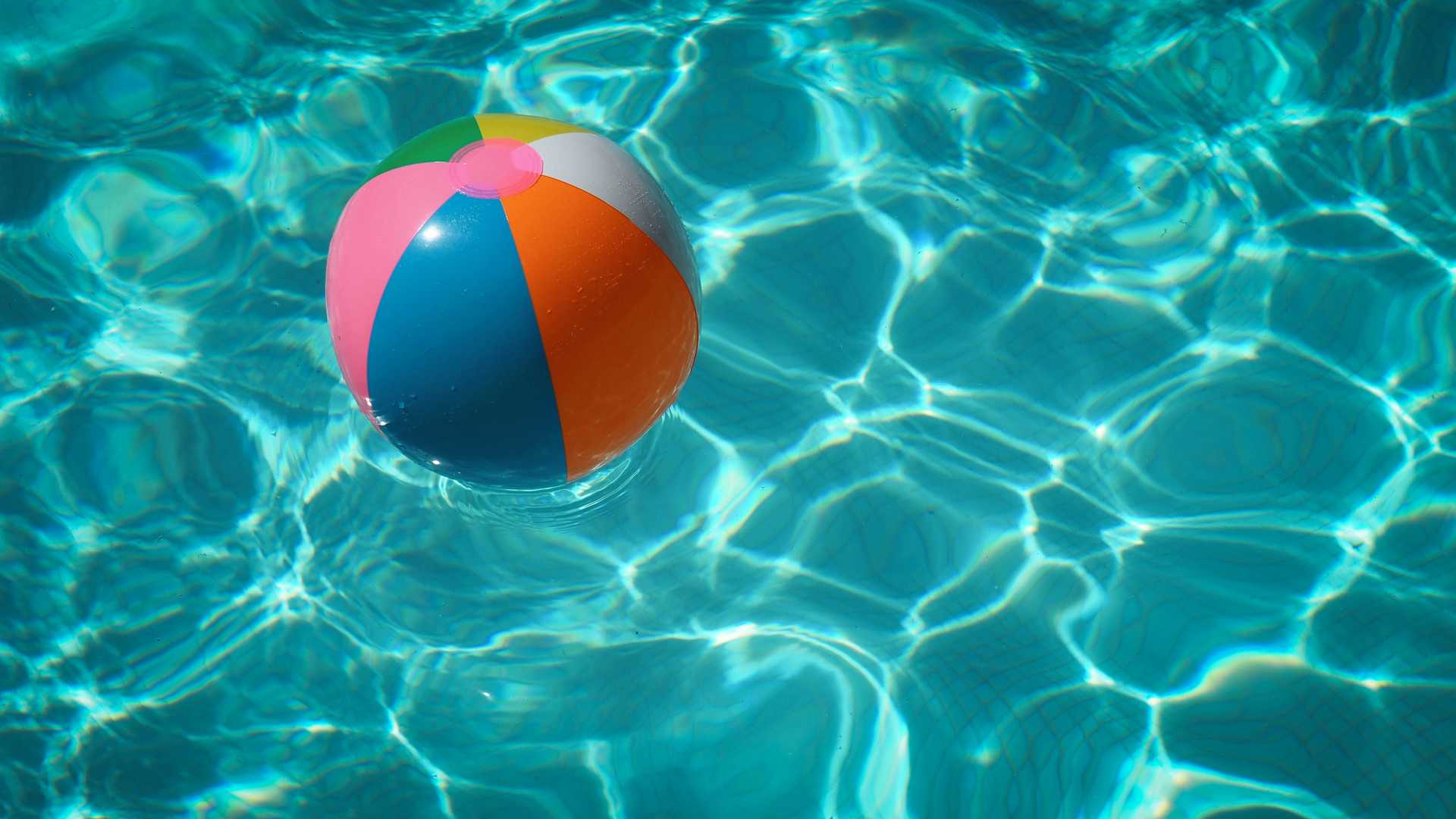 Pool with a ball floating in it